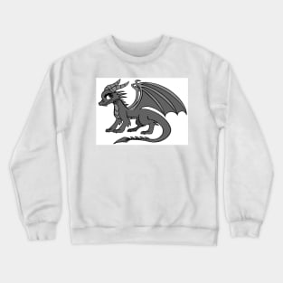 Black and white Fire Dragon - Yol Dovah Crewneck Sweatshirt